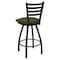 Holland Bar Stool Co 30" Swivel Bar Stool, Black Wrinkle, Graph Parrot Seat X410 - alternate 3